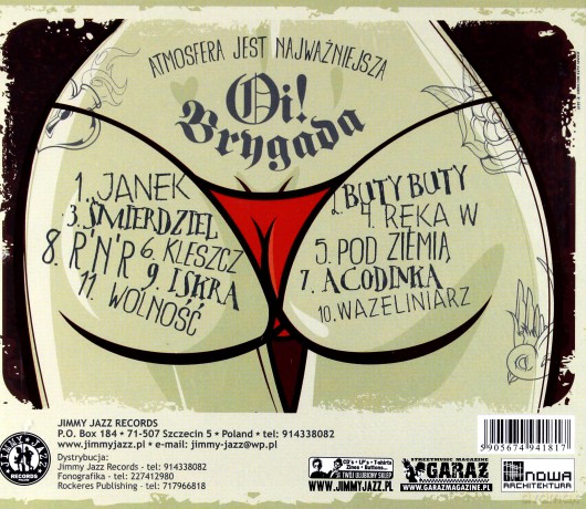 Oi! Brygada: Atmosfera Jest Najważniejsza [CD]