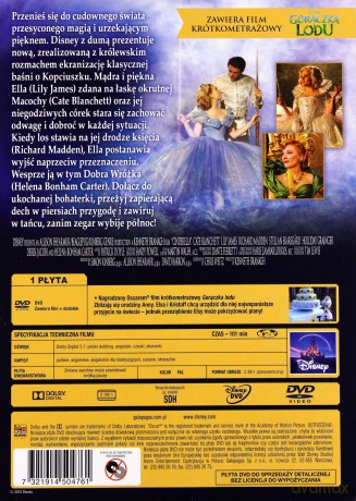 Kopciuszek wydanie specjalne z plakatem (Disney) (2015) [DVD]