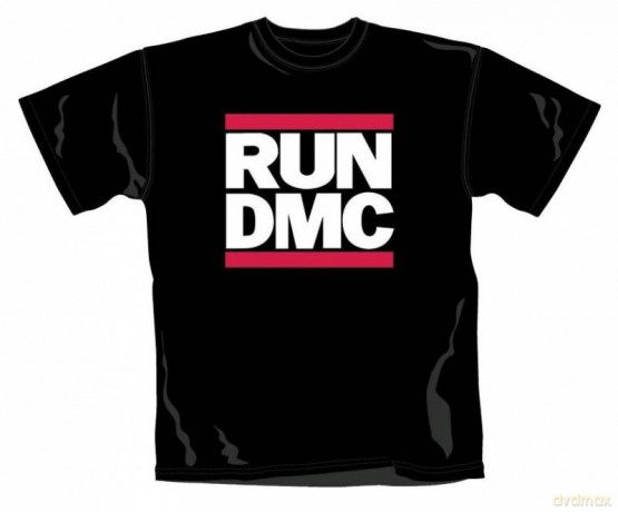 RUN DMC: Logo Black (M) [T-SHIRT]
