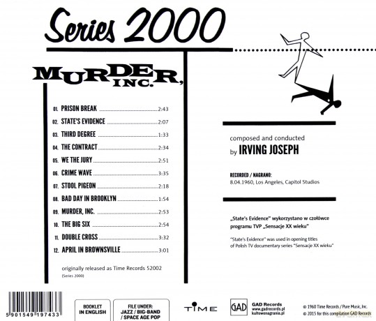 Joseph Irving: Murder Inc [CD]