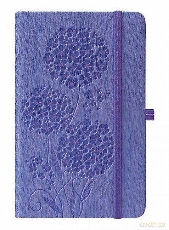 Notes ivory a5 geranium fioletowy kratka
