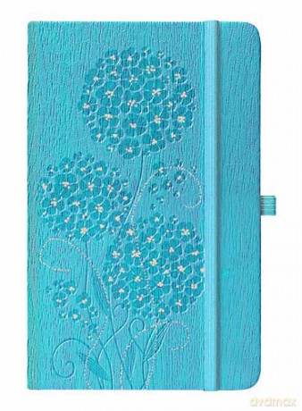 Notes ivory a5 geranium niebieski linia