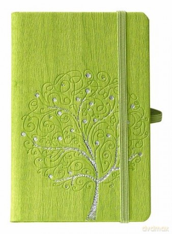 Notes ivory b5 drzewo zielony linia