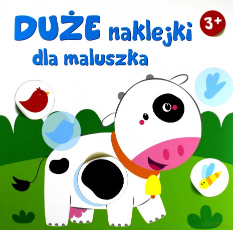 Duże naklejki dla maluszka - krówka 3+ [KSIĄŻKA]