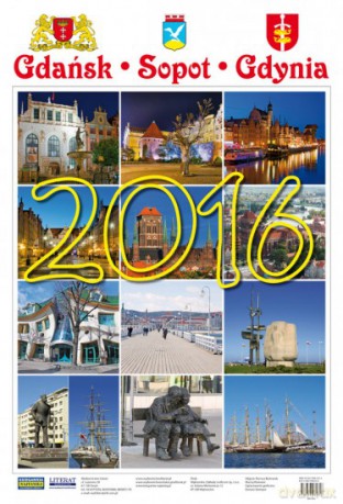 Kalendarz ścienny 2016 Gdańsk, Gdynia [KALENDARZ]