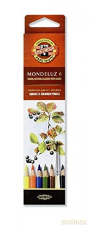 Kredki Mondeluz 6 kolorów