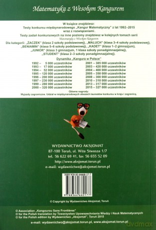 Matematyka z wesołym Kangurem. Poziom JUNIOR [KSIĄŻKA]