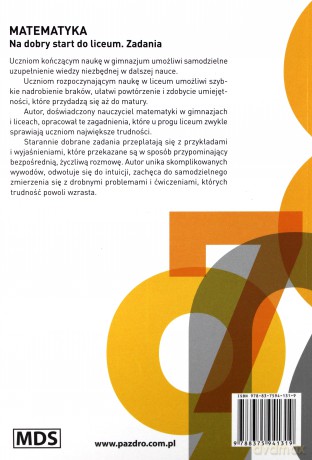 Matematyka. Na dobry start do liceum. Zadania - Piotr Drozdowski [KSIĄŻKA]