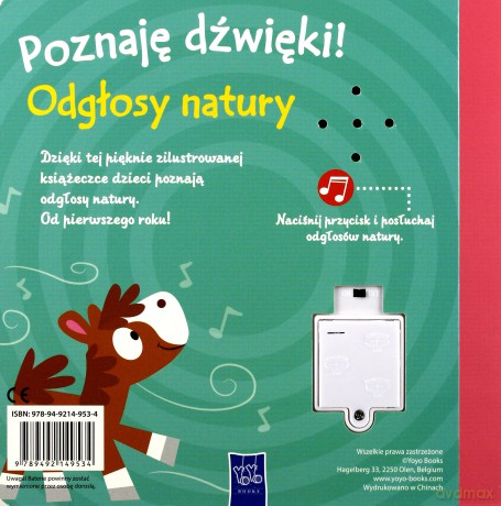 Poznaję dźwięki! Odgłosy natury [KSIĄŻKA]