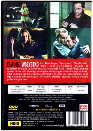Dla niej wszystko [DVD]
