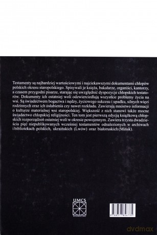 Testamenty chłopów pol. od drugiej połowy XVI do.. - Janusz Łosowski [KSIĄŻKA]