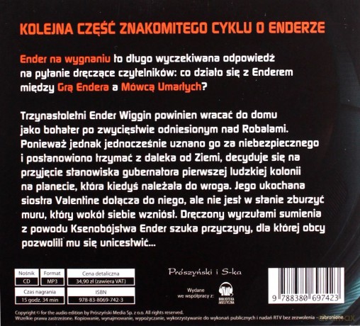 Ender na wygnaniu. Saga Endera (Tom 4) - Orson Scott Card [KSIĄŻKA]