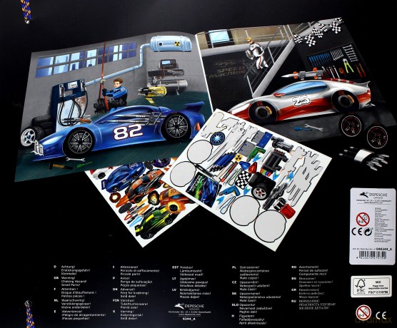 Zestaw z naklejkami monster cars