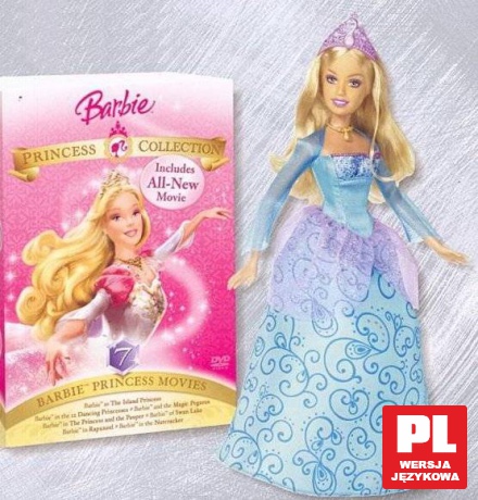 Barbie Kolekcja: Barbie Wróżkolandia / Barbie i Magia Pegaza / Barbie Syrenkolandia + Lalka [BOX] [3DVD]