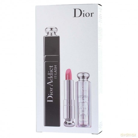 Dior Mascara Addict It-Lash Wydłużający tusz do rzęs 9 ml - 092 It-Black czarny + Dior Addict pomadka do ust 1,4 [KOSMETYKI]