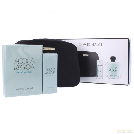 Giorgio Armani Acqua di Gioia Zestaw Woda perfumowana 100 ml spray + Woda pefumowana 20 ml spray + kosmetyczka [PERFUMY]