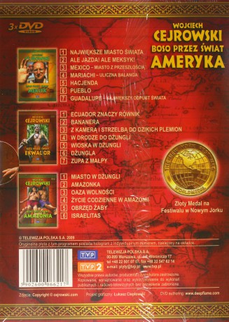 Boso przez Świat: Ameryka - Wojciech Cejrowski [BOX] [3DVD]