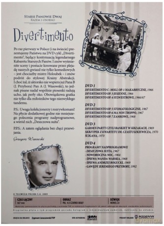 Starsi Panowie Dwaj: Razem i osobno. Divertimento [BOX] [4DVD]