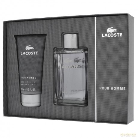 Lacoste pour Homme Zestaw Woda toaletowa 100 ml spray + Żel pod prysznic 150 ml [PERFUMY]
