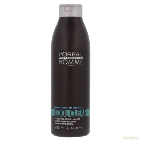 Loreal Homme Cool Clear Szampon przeciwłupieżowy 250 ml [KOSMETYKI]