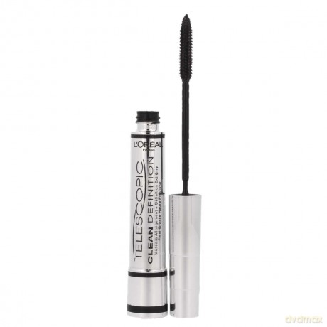 Loreal Mascara Telescopic Clean Definition Tusz do rzęs 8 ml - Black [KOSMETYKI]