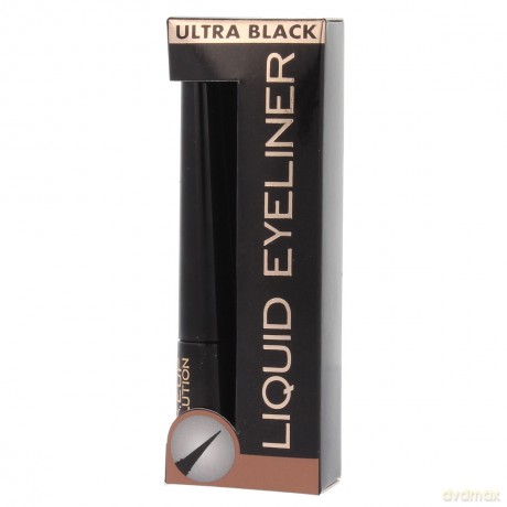 Makeup Revolution Liquid Eyeliner w płynie 3 ml - Ultra Black czarny [KOSMETYKI]