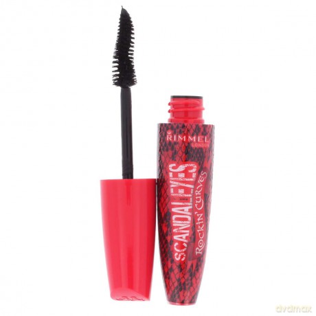 Rimmel Mascara ScandalEyes Rockin Curves Tusz do rzęs 12 ml - 001 Black [KOSMETYKI]