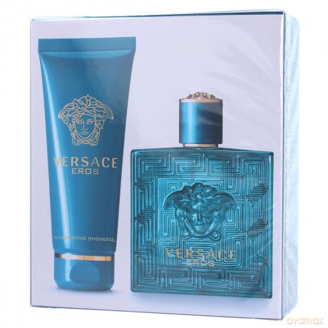 Versace Eros Men Zestaw - woda toaletowa 100 ml spray + żel pod prysznic 100 ml [PERFUMY]