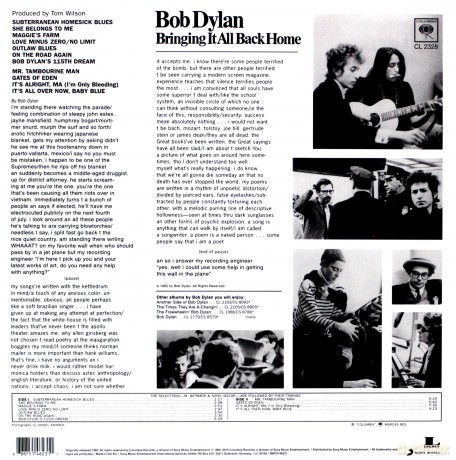 Bob Dylan: Bringing It All Back Home [Winyl]