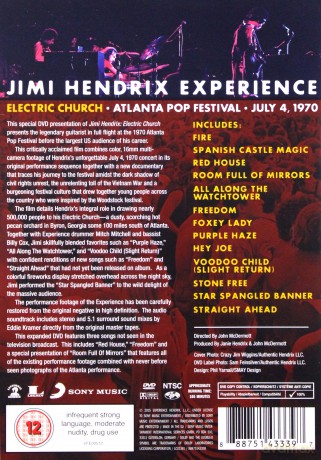 Jimi Hendrix: Jimi Hendrix Experience: Electric Church [DVD]