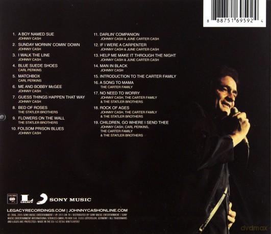 Johnny Cash: Man in Black: Live in Demark 1971 [CD]