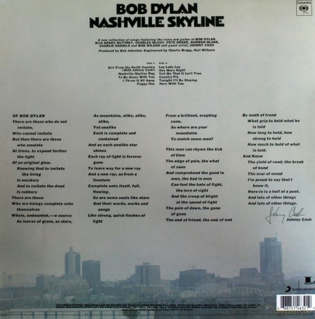 Bob Dylan: Nashville Skyline [Winyl]