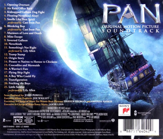 Pan soundtrack (Piotruś. Wyprawa do Nibylandii) (John Powell) [CD]