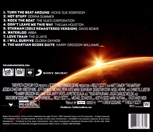 Songs From The Martian Soundtrack [CD]