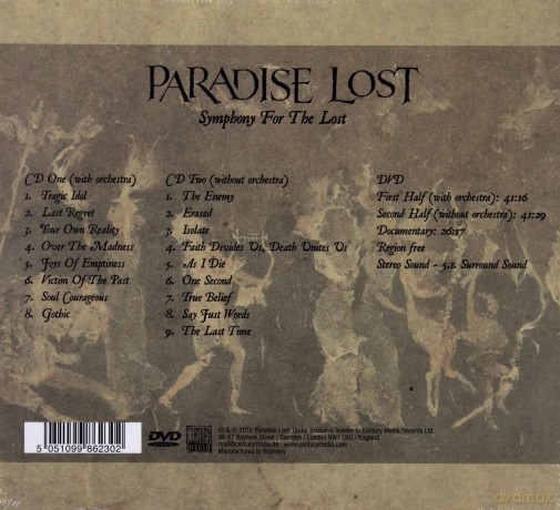Paradise Lost: Symphony for the Lost [2CD]+[DVD]