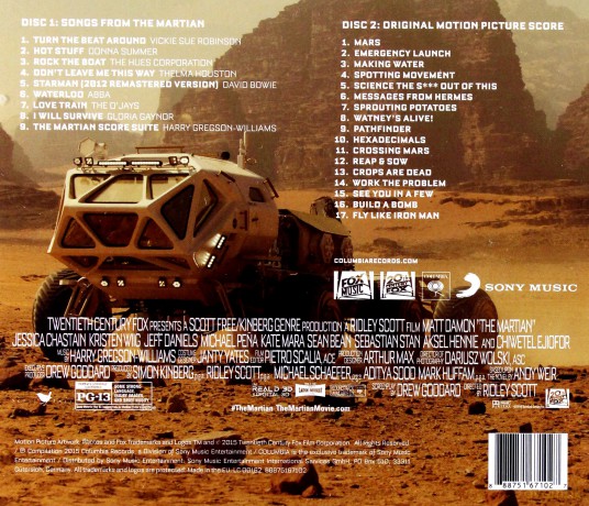 The Martian soundtrack (Harry Gregson-Williams) (Deluxe) [2CD]