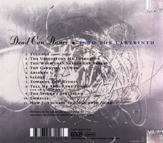 Dead Can Dance: Into The Labyrinth (Remastered) 2008 [CD]
