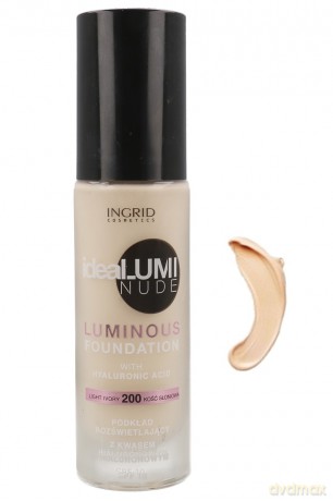 Ingrid Fluid IDEALUMI NUDE rozświetlający nr 201 30 ml