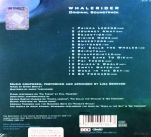 Whale Rider soundtrack (Jeździec wielorybów) (digipack) (Lisa Gerrard) [CD]