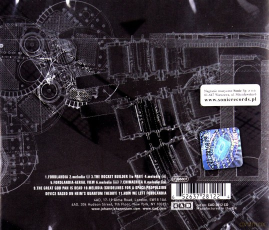 Johann Johannsson: Fordlandia  [CD]