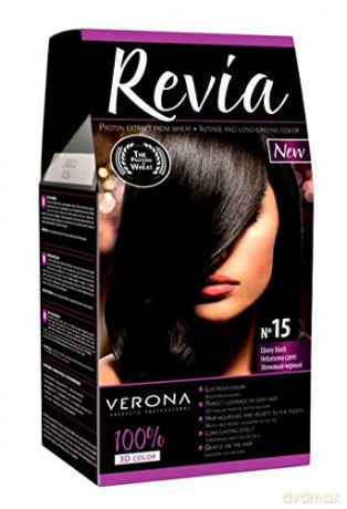 Verona Farba do włosów nr 15 hebanowa czerń 50 ml