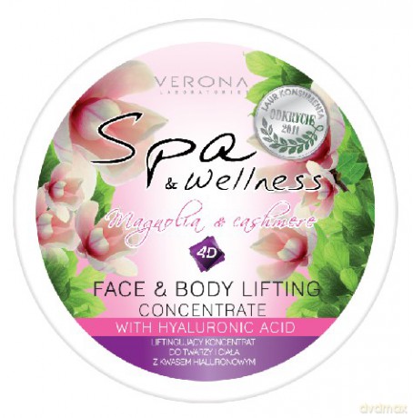 Verona Spa&Wellness 4D Liftingujący koncentrat do twarzy i ciała z kwasem hialuronowym 175 ml