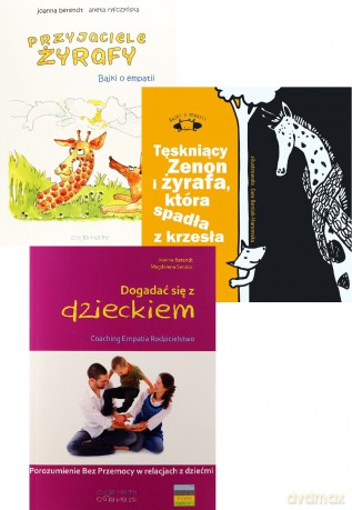 Przyjaciele Żyrafy / Tęskniący Zenon i żyrafa. Bajki o empatii (Tom 1-2) / Dogadać Się z Dzieckiem  - Joanna Verendt, Aneta Ryfczyńska, Magdalena Sendor Pakiet [3xKSIĄŻKA]
