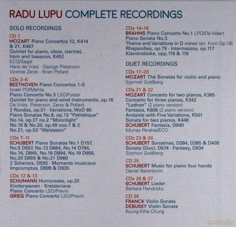 Radu Lupu: Complete Recordings [BOX] [28CD]