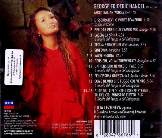 Julia Lezhneva: Handel [CD]