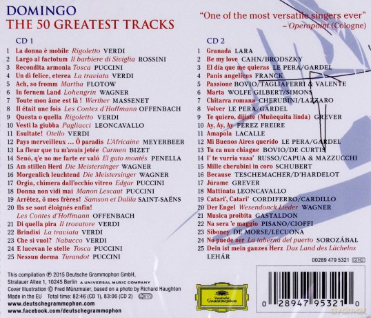 Placido Domingo: The 50 Greatest Tracks [2CD]