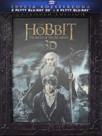 Hobbit: Bitwa Pięciu Armii 3D (wydanie rozszerzone) [2xBlu-Ray 3D]+[3xBlu-Ray]