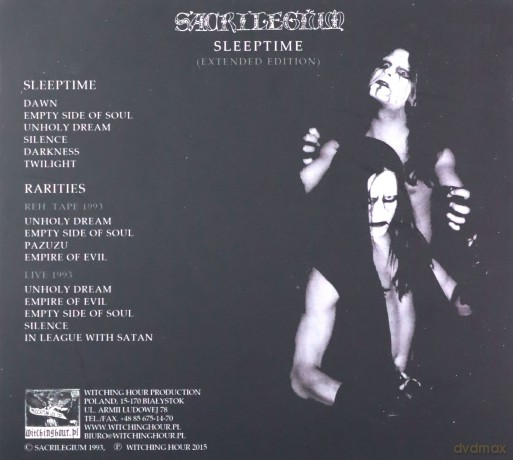 Sacrilegium: Sleeptime (digipack) [2CD]