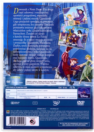 Dzwonnik z Notre Dame 2 (Disney) [DVD]