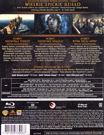 Hobbit: Trylogia Wydanie Rozszerzone [9Blu-Ray]